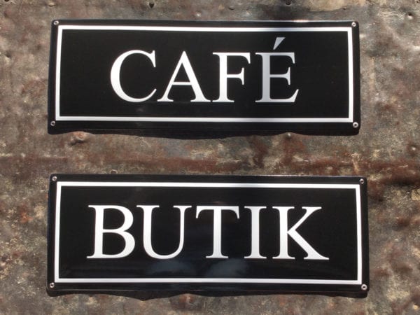 Informationsskyltar Skillinge Emalj